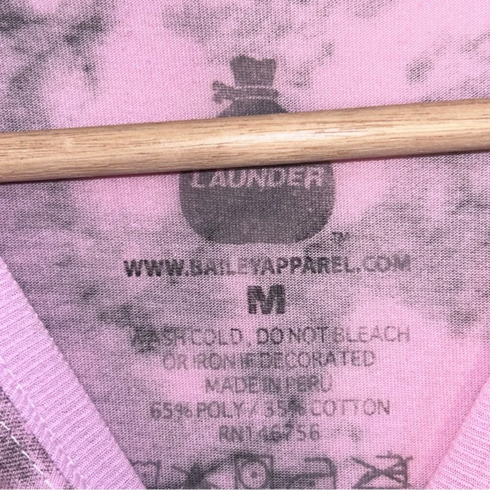 Men’s LAUNDER Trippy Pink Groovy‎ Tie Dye Long Sleeve T-Shirt Vintage Sz M